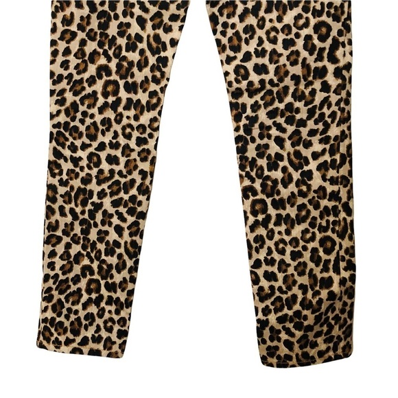 Veronica Beard Debbie 10” High Rise Leopard Cut Print Jeans Sz 24 Ankle novelty - Picture 12 of 15